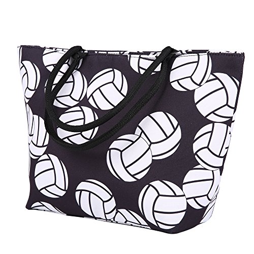 E-FirstFeeling Volleyball Tote Bag Sports Prints Utility Tote 17.7" x 12.6" x 6" Beach Bag (Volleyball)