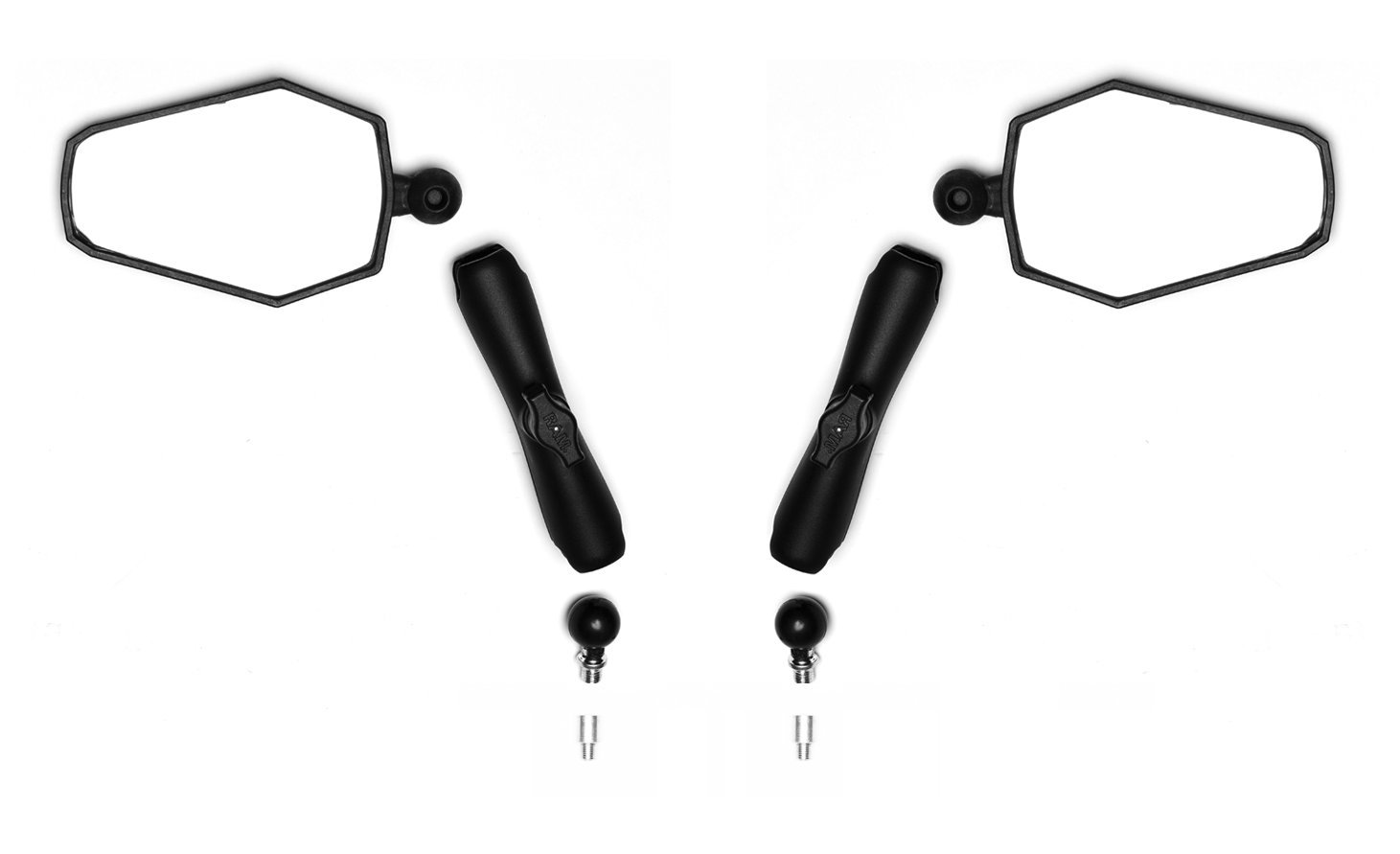 Doubletake Mirror Indestructible Motorcycle Mirrors - Adventure Set