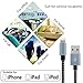 SPEATE Lightning To USB Cable 3PCS 3FT 6FT 10FT Fast iPhone Charger Cord Extra Long Nylon Braided USB Charging Extension Cable For Apple iPhone X 8 7 7 Plus 6 6s 6s Plus 5s 5c SE,iPad,iPod(Gray+Black)