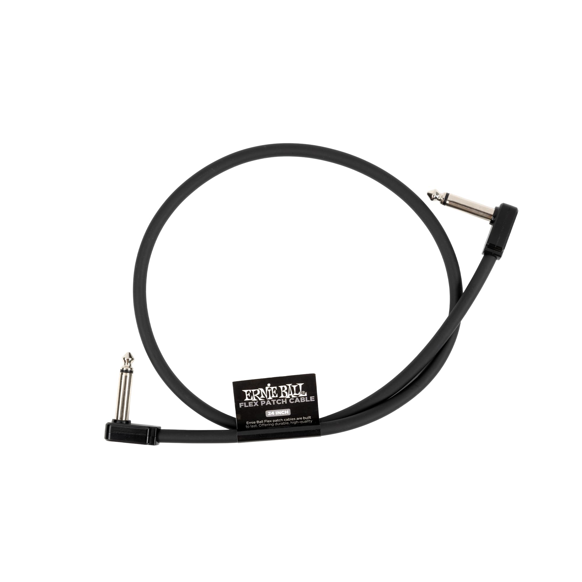 Ernie Ball Flex Patch Cable 24in - Black - Single