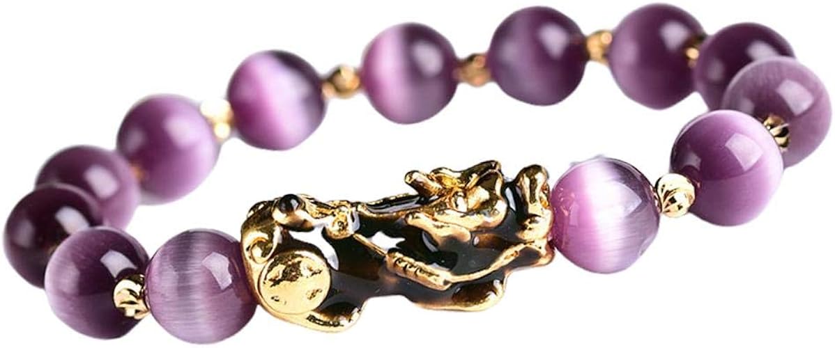 Sharplace Chinesischen Fengshui Pixiu Perlen Armbander Farbwechsel Reichtum Gluck Armbander Goldene Amazon De Schmuck