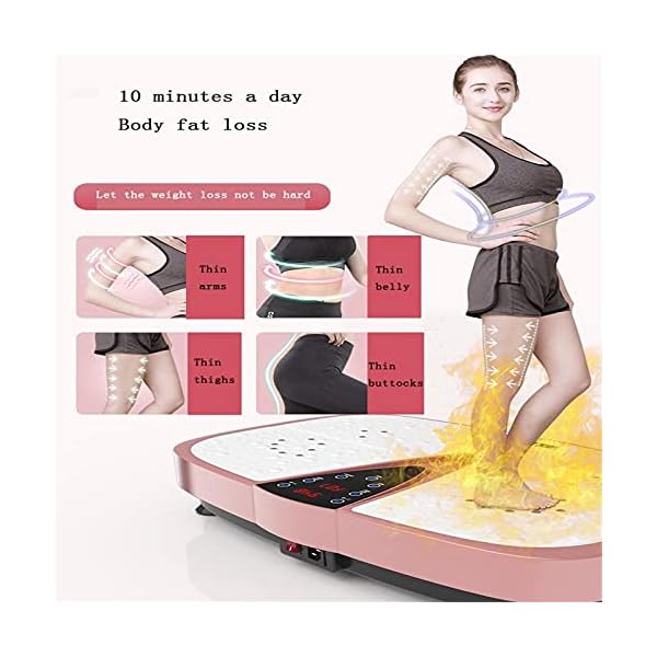 Vibration-Exercise-MachineUltra-Slim-Vibration-Plate-Power-TrainerMotor-Vibration-Plate-99-Levels-Bluetooth-Speaker-Remote-Control-2-Loop-Bands-USB-MColorGold-Vibration-Exercise-Machine Vibration Exercise Machine,Ultra Slim Vibration Plate Power Trainer,Motor Vibration Plate | 99 Levels | Bluetooth Speaker | Remote Control | 2 Loop Bands | USB M(Color:Gold Vibration Exercise Machine)