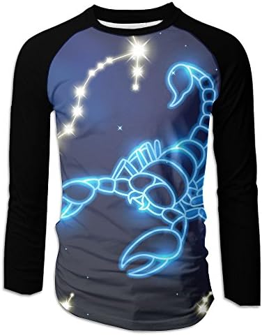Luck Zodiac Scorpio Mens Sports Pullover Raglan Sleeve Tee