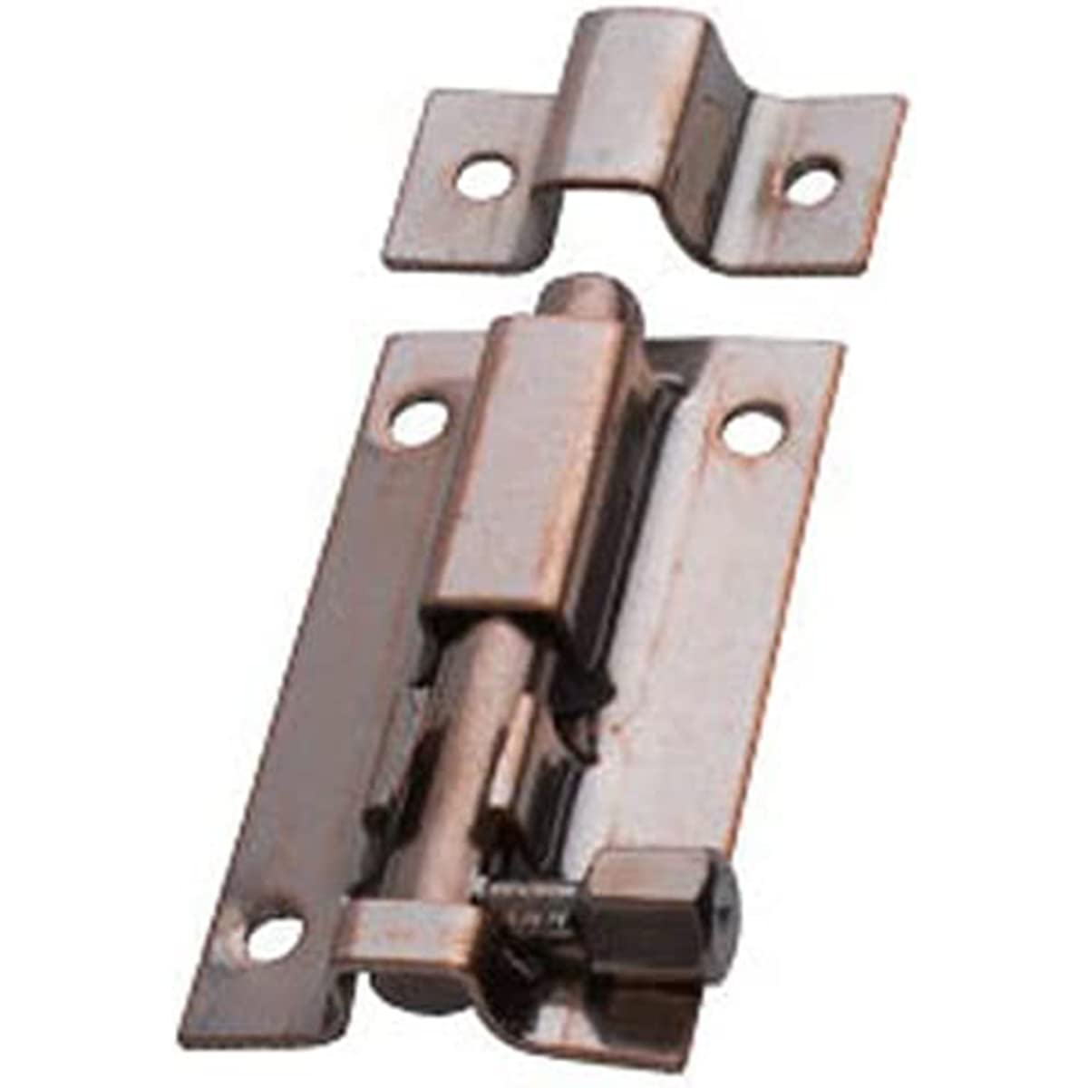 2 inch Stainless Steel Square Door Latch Bolt Securing Internal Door Latches Bolts for Bedrooms, Bathroom Toilet Gate and Wooden Doors Red Bronze