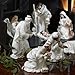 Belleek Christmas Nativity Scene Porcelain Irish Figurine and Stable Set of 7