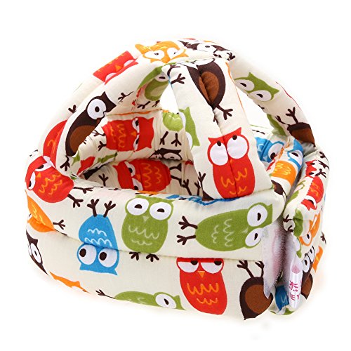 Baby Cap Kids Headguard Hats infant Safety Helmet Adjustable Warm No Bumps Cap (A, S)
