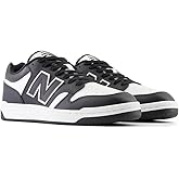 New Balance Unisex-Adult BB480 V1 Sneaker, White/Black, 18