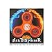 Tri-Spinner Fidget Toy EDC Focus Toy Stress Reducer with Hybrid Ceramic Bearing (Orange, One Size)