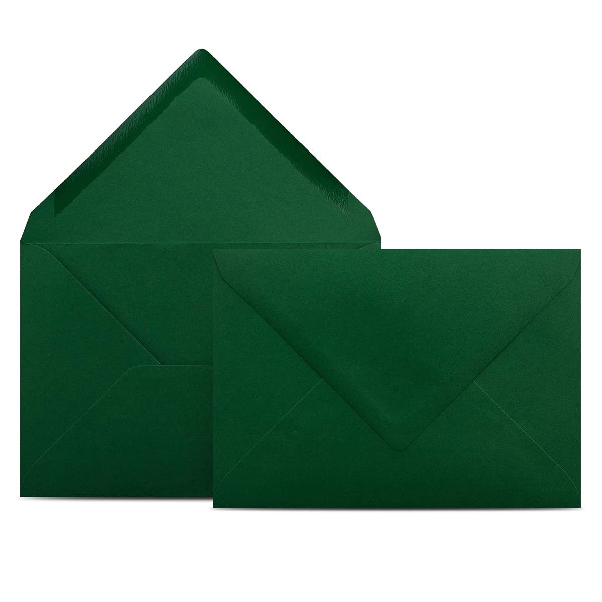 COLOURS-4-YOU Envelopes, DIN C6, Dark Green, 11.4 x 16.2 cm, 80 g/m² Envelopes with Wet Glue, Pointed Flap, without Window, Pack of 100