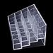Hosaire Transparent Plastic Makeup Cosmetic Organizer , Lipstick Display Stand With 24 Grid
