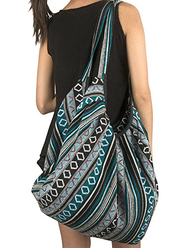 Large Tote Shoulder Bag for Women Casual Comfortable Market Groceries School Books Everyday Purse Travel (Geometric Blue)