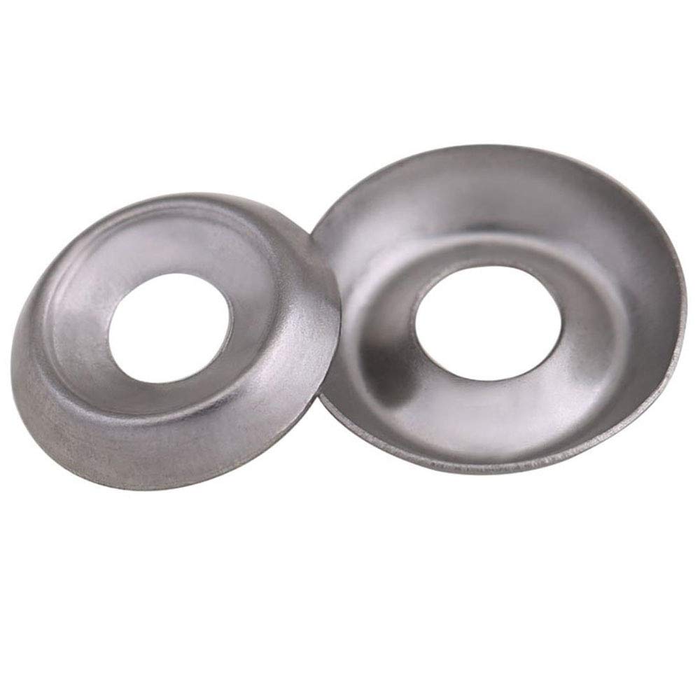 SENDILI Screw Cup Washers - Stainless Steel Concavo-Convex Washers Hollow Washers, 50-Pack, 6# M3*11 * 2.5mm