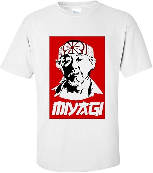 Amazon Qaz11 ファッション半袖シャツ空手キッド氏宮城映画tシャツ小 中 大 Xlカスタムtシャツ L Tシャツ カットソー 通販