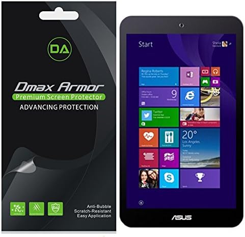 [3-Pack] Dmax Armor- Asus Vivotab 8 (M81C) Screen Protector High Definition Clear Shield - Lifetime Replacements Warranty- Retail Packaging