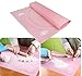 Daiweis Extra Large Silicone Baking Mat for Pastry Rolling with Measurements Pastry Rolling Mat, Reusable Non-Stick Silicone Baking Mat (pink)