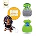 Dog Poop Scoop with Waste Bag Dispenser, Compact Portable Design for Easy Storage, 10 Refill Poop Bags, Green
