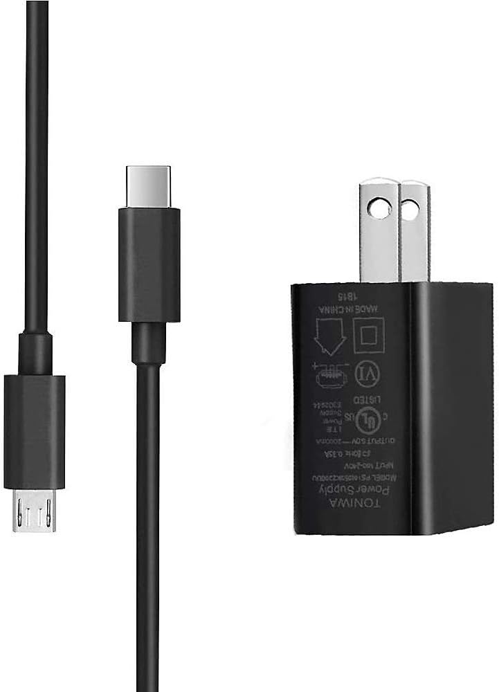 Kindle Fire Charger [UL Listed] Compatible for  Kindle Fire 7 HD 6 7 8 10 Tablet and Fire 8 Plus,Kids Edition Kindle Fire HD HDX 7” 8.9” with 5FT Charging Cable Cord: Electronics