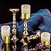 Aku Tonpa Set of 3 Gold Decorative Candle Holders, Home Decor Candlesticks for Pillar and Flameless Candles
