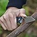 TANGRAM Folding Pocket Knife 3.35 inches Drop Point Sharp Blade Liner Lock Black G10 Handle Knife,AZO Santa Fe TG3002A1