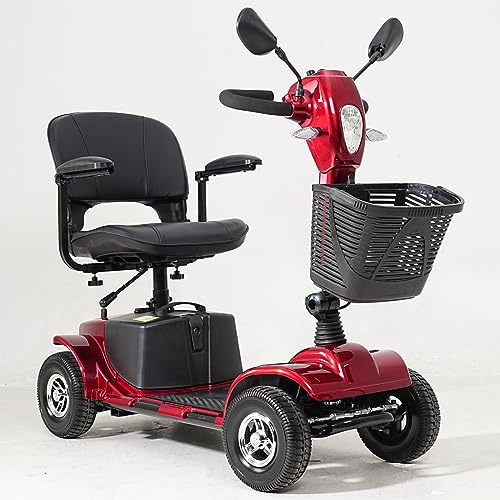 Upgrade 4 Wheel Mobility Scooter, Electric Power Mobile Scooters for