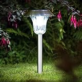 LED Garden Path Stake Lights,IREALIST Solar Pathway Light,Perfect for Yard Landscape Home Garden Lawn