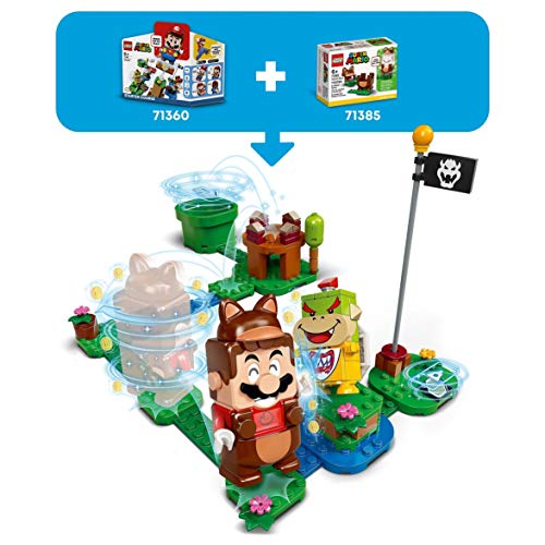 LEGO-Super-Mario-Mario-Tanuki-Power-Up-Pack-Espansione-Costume-per-Girare-e-Calpestare-i-Nemici-Giocattolo-71385