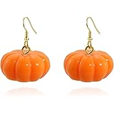 Funny Pumpkin Earrings for Halloween Thanksgiving Cute Pumpkin Dangle Earrings Fall Halloween Thanksgiving Pumpkin Earrings for Women
