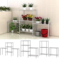 Ferty 5 Wire Shelving Units Stacking Storage Shelf, Heavy Duty Metal Adjustable Shelves Rack Organizer for Garden Laundry Bathroom Kitchen Pantry Closet (US Stock)