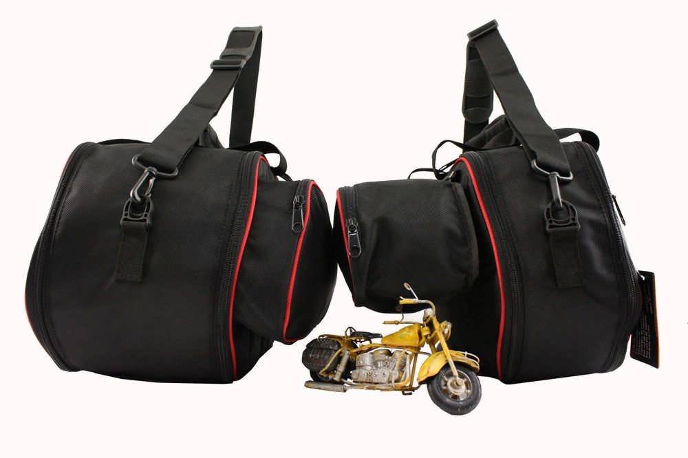 made4bikers Bags - Set of 2 Liner Bags for Ducati Multistrada 1200/1260 & 950 Motorcycles, Black, Soft Shell
