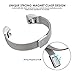 Fitbit Alta HR and Alta Bands, Glink Stainless Steel Milanese Metal Replacement Wristband (5.5