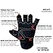 Steel Sweat Weightlifting Gloves - 18 inch Wrist Wrap Support for Workout, Gym and Fitness Training - Best for Men and Women Who Love Weight Lifting - Leather ZED