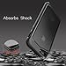 iPhone 8 plus Case, iPhone 7 plus Case, Clear Scratch Resistant Transparent Back Cover with TPU Rubber Shock Bumper for iPhone 8 plus & iPhone 7 plus Air Space Shockproof -Black