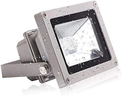 Alyattes Flood Light 10W Waterproof Remote Control RGB,16 Different Color Tones,Cast light,spot light