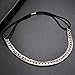 LUX ACCESSORIES Bridal Stretch Chain Crystal Pave Headband