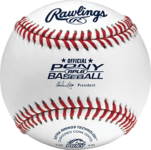 Rawlings Pony League League Play Baseballs, (Box of 24), R14UPLSW2-24