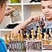 aGreatLife Durable and Portable Magnetic Travel Chess Set | Foldable Chess Board with 56 Winners Chess Set Cards | Play Anywhere a Zero Stress Chess Set Game for Adults and Kids