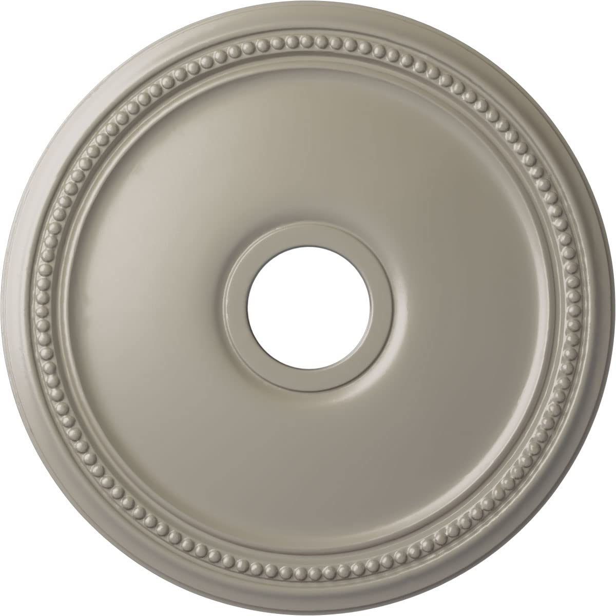 Ekena Millwork CM18DIPWS Diane Ceiling Medallion, 18″OD x 3 5/8″ID x 1 1/8″P, Hand-Painted Pearl White