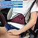 maxin Kids Seatbelt Adjuster Set of 2, Child Seat Belt Safter Covers - (Red and Grey)