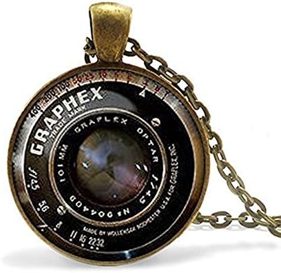 Camera Lens Pendant Vintage Grahpex Pendant Vintage Camera Lens Necklace