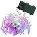 Qedertek Battery String Lights, 7.34ft 20 LED Dragonfly String Lights, Waterproof Decoration Lighting for Indoor/Outdoor, Patio, Lawn, Garden, Party, Wedding (Multi-Color)