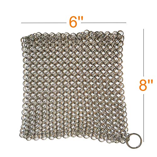 Mythrojan Chainmail Cast Iron Scrubber Cast Iron Maintenance For Lodge