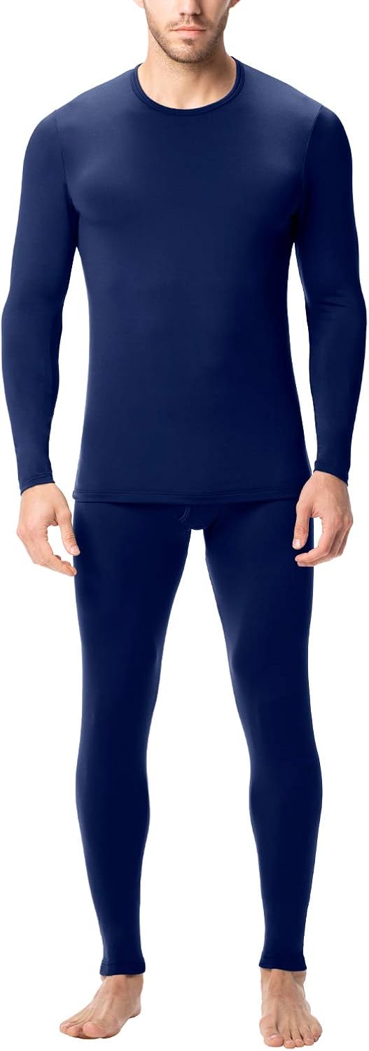 LAPASA Men's Thermal Underwear Set Thermals Fleece Lined Thermal