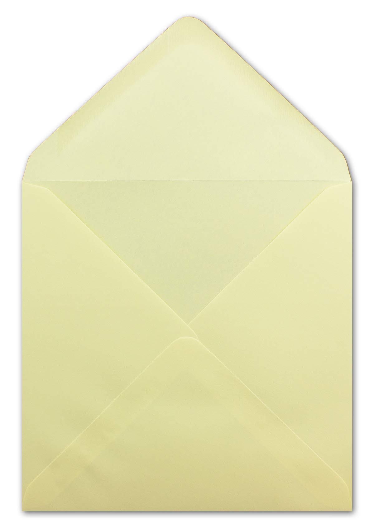 Glüxx Agent 25 square envelopes light yellow - 15.5 x 15.5 cm - 100 g/m² wet glue pointed flap - from The Colours-4-you series - Glüxx-Agent