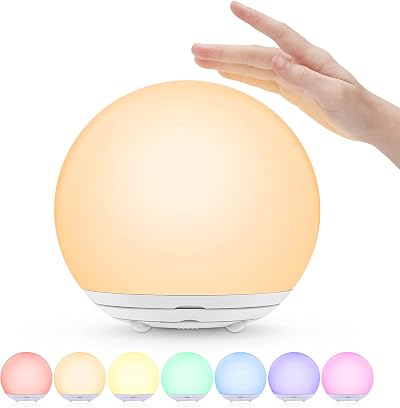 Suright Children's Night Light USB Rechargeable Dimmable RGB Touch Lamp