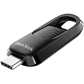 SanDisk 64GB Ultra Slider USB Type-C Flash Drive - Up to 300MB/s, USB 3.2 Gen 1, Retractable Connector - SDCZ480-064G-G46