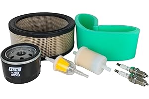 XYZIL Tune-Up Filter Kit 230015 Compatible with Miller Bobcat 225 260 Gas Engine Compatible with Miller Trailblazer 325 Engine Driven Welder Air Oil Fuel Filter Spark Plug Pre-Cleaner Maintenance