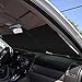Automecar Car Windshield Sun Shade 2 Pcs Universal Foldable Front Windshield Sunshade UV Protector Heat and Sun Reflector to Keep Vehicle Cool(28