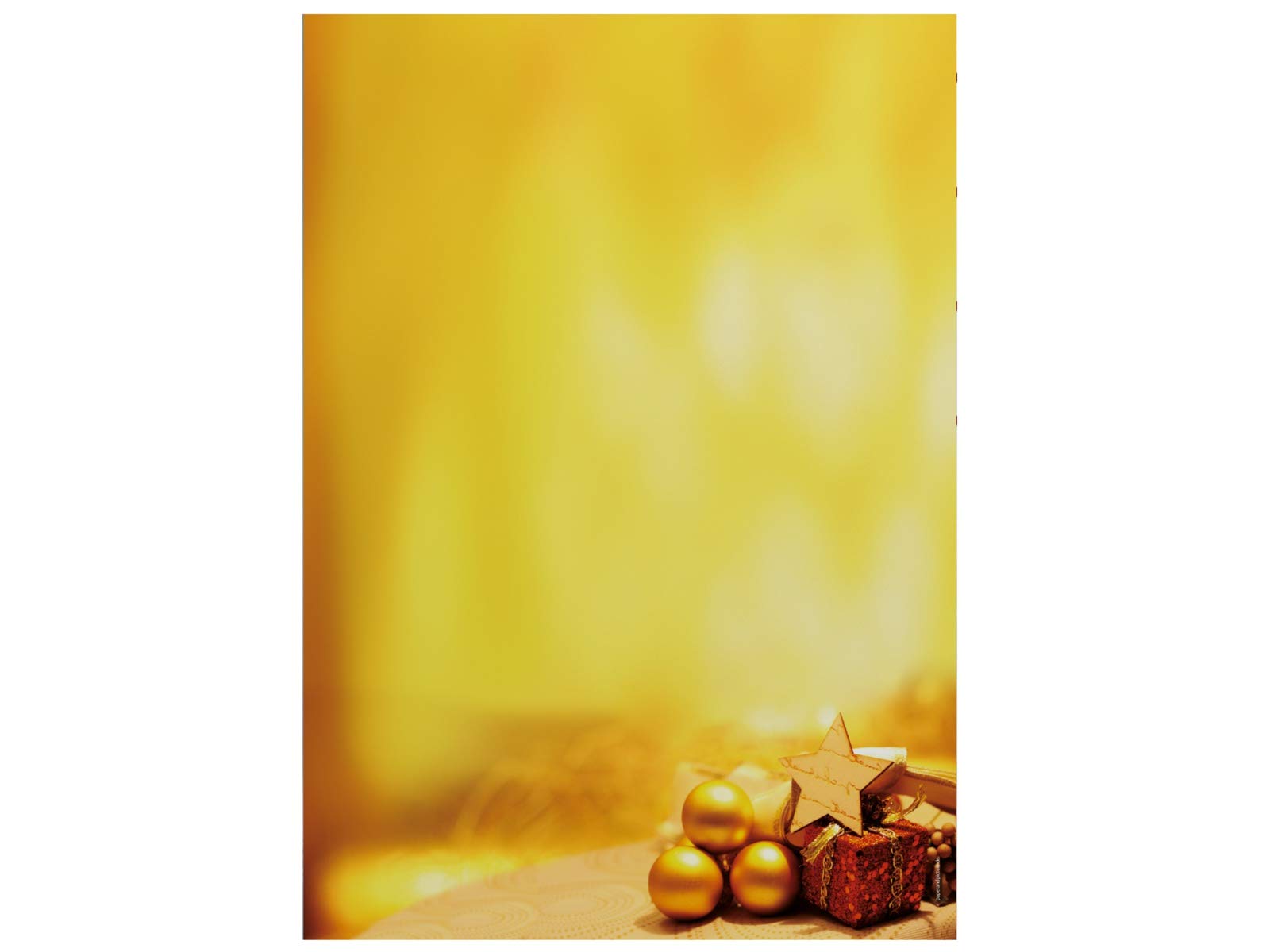 100 Blatt Weihnachtszeit, hochwertiges Weihnachtsbriefpapier 100g/qm