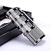 Cigar Lighters Triple Jet Flame Butane Torch Cigar Punch Lighter with Cutter (Black Nickel)