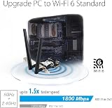 ASUS PCE-AX1800 WiFi 6 PCIe Card Bluetooth 5.2 1800Mbps 2 Antennas WPA3 view 4
